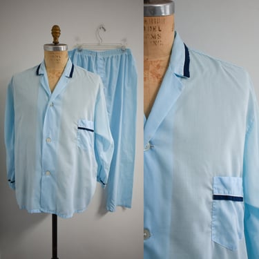 1960s Pelham Pale Blue Pajamas 
