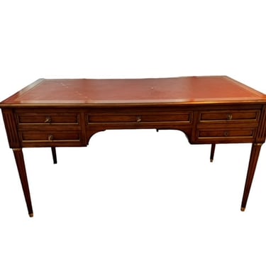 Louis XVI Style Flat Leather Top Inlay Desk KC236-7