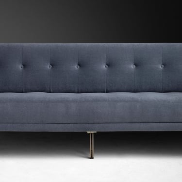 Modern Buttonback Sofa in Virgin Wool by Rosemary Hallgarten