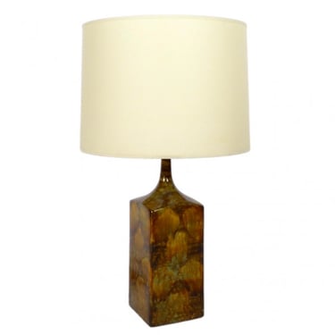 1960s Mottled Glaze ceramic Lamp