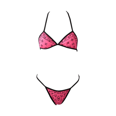 Chanel Hot Pink Bandana Bikini