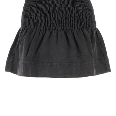 Isabel Marant Etoile Woman Graphite Cotton Pacifica Mini Skirt
