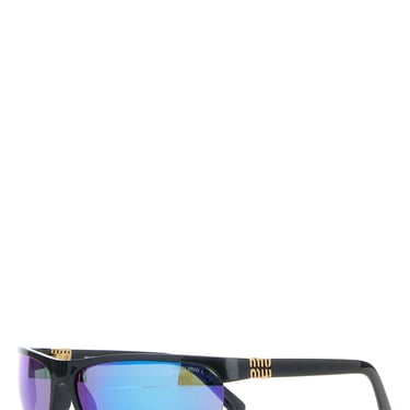 Miu Miu Women Black Acetate Miu Nocturne Sunglasses