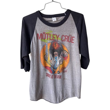 1983 Mötley Crüe Shout at the Devil Tour raglan shirt 
