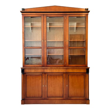 Bevan Funnell Ltd. Reprodux Solid Cherry Neoclassical Hutch 