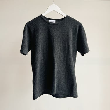 Charcoal Cashmere Knit Tee