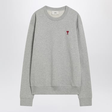 Ami Paris Ami De Coeur Grey Sweatshirt Men