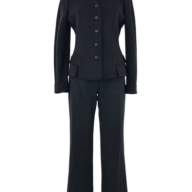 2000s Christian Dior Black Wool Suit