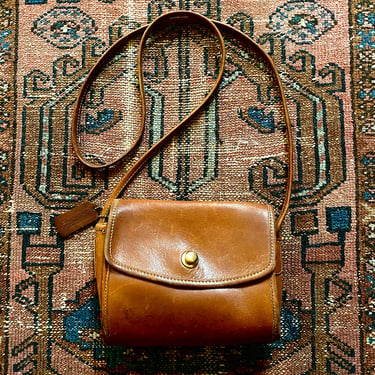 1970's Rare Cognac Coach Mini Bag