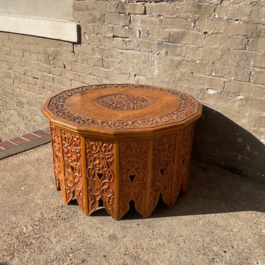 Teak Carved Coffee Table