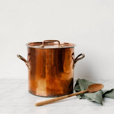 Vintage Copper Stock Pot