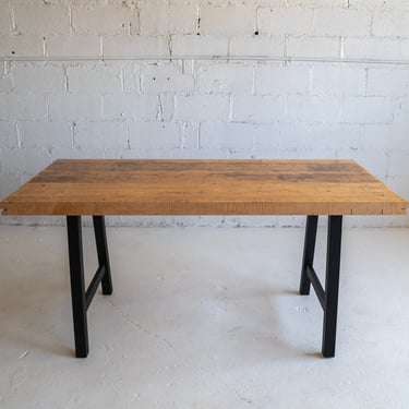 Industrial Butcher Block Dining Table