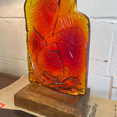 Holy Family Glass Sculpture by Dan Shepard