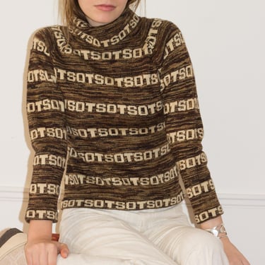 1970s "SOT" Space Dyed Turtleneck Sweater 