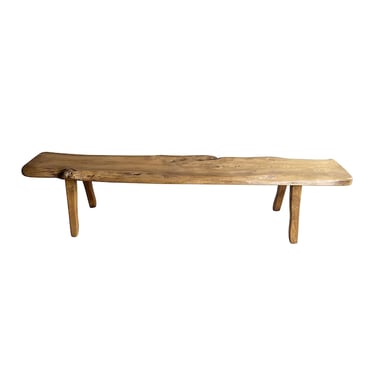 Live Edge Bench, France, 1970’s (Two Available)