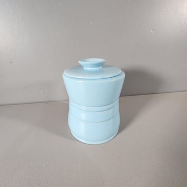 Frankoma Pottery 26C Blue Canister Jar 