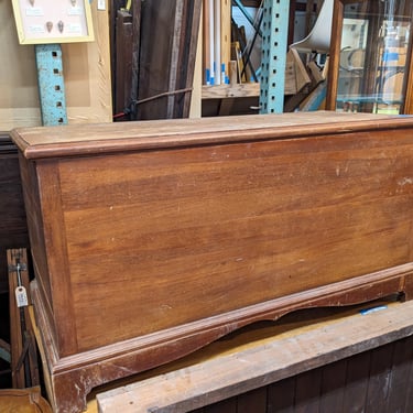 Antique Wooden Trunk 44.25 x 23.25 x 18.25