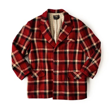 DOUBLE RL  RED PLAID WESTERN JACKET