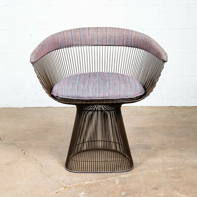 Mid Century Modern Lounge Chair Warren Platner Arm Bronze Knoll 1975