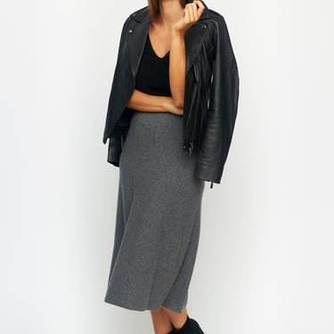 Cashmere Aline Midi Skirt