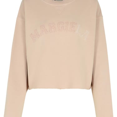 Maison Margiela Reverse' Cotton Sweatshirt Nude Woman