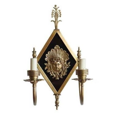 Early 20th Century Neoclassical Bronze 2-Arm Sconce 