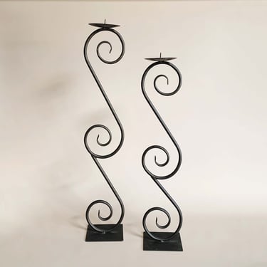 STANDING SWIRL CANDELABRAS - S/2 