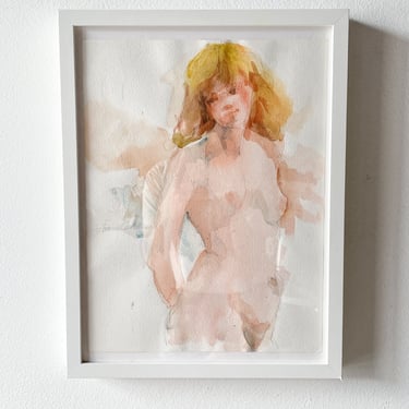 Louise Cadillac Watercolor - Female Nude
