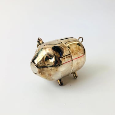 Silver Piggy Bank 