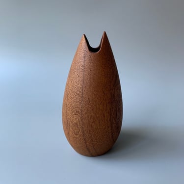 Petite, Danish Mid Century Modern Teak Vase 