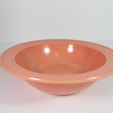 Vintage Hazel Atlas Pink Moderntone Platonite Serving Bowl 