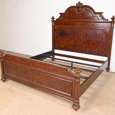 Ralph Lauren Style French Empire Flame Mahogany King Size Bed