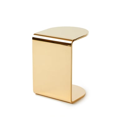 Half-Beam Polished Bronze Side Table by WYETH, 2015