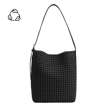 Celine Black Nylon Shoulder Bag