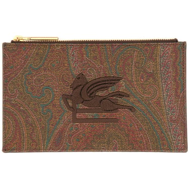 Etro Women Paisley Jacquard Pouch Small