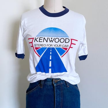 Vintage Kenwood T-Shirt, Ringer Style, S 