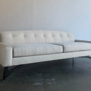 Reupholstered 1960’s Kroehler Style Sofa 