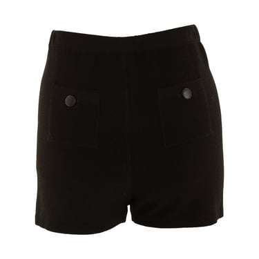 Chanel Black Knit Mini Shorts