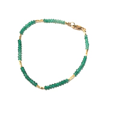 Debbie Fisher | Green Onyx &amp; Gold Vermeil Bracelet