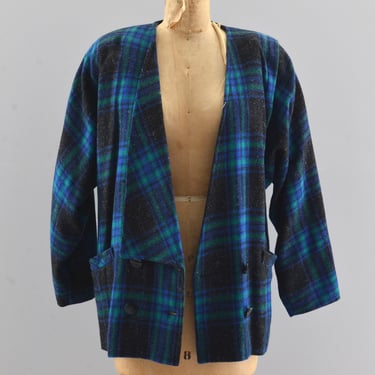 Vintage 1980s Plaid Jacket