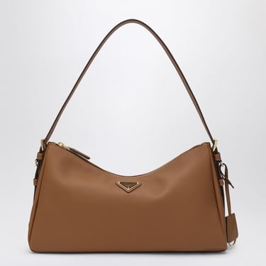 Prada Prada Aimée Medium Caramel Leather Bag Women