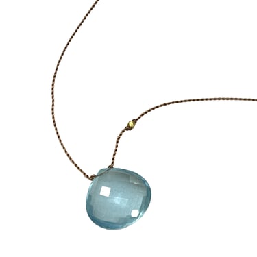 Margaret Solow | 18k aquamarine necklace