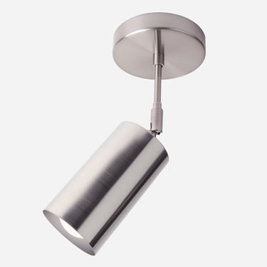 Minimal Cylinder Shade Spot Pendant - Modern, Mid Century, Adjustable 