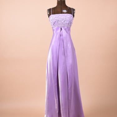 Purple 90s Shimmering Dress By Morgan &amp; Co, XS