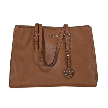 Michael Kors - Tan Saffiano Leather Large Tote Bag