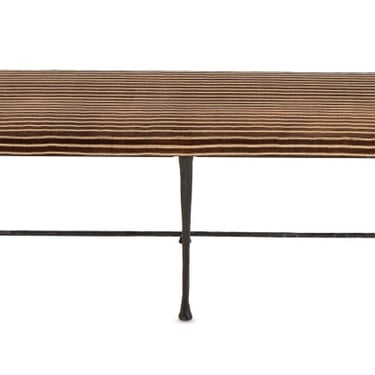 Christian Liaigre "Sud" Hammered Bronze Bench