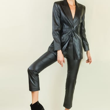 Escada Leather Trousers 