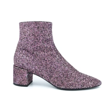 Saint Laurent Lou 50 Glitter Boots, 37.5