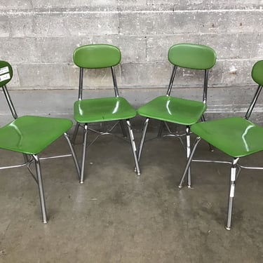 4 Green School Chairs (Seattle)