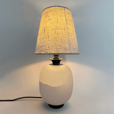 Amber Alabaster Table Lamp